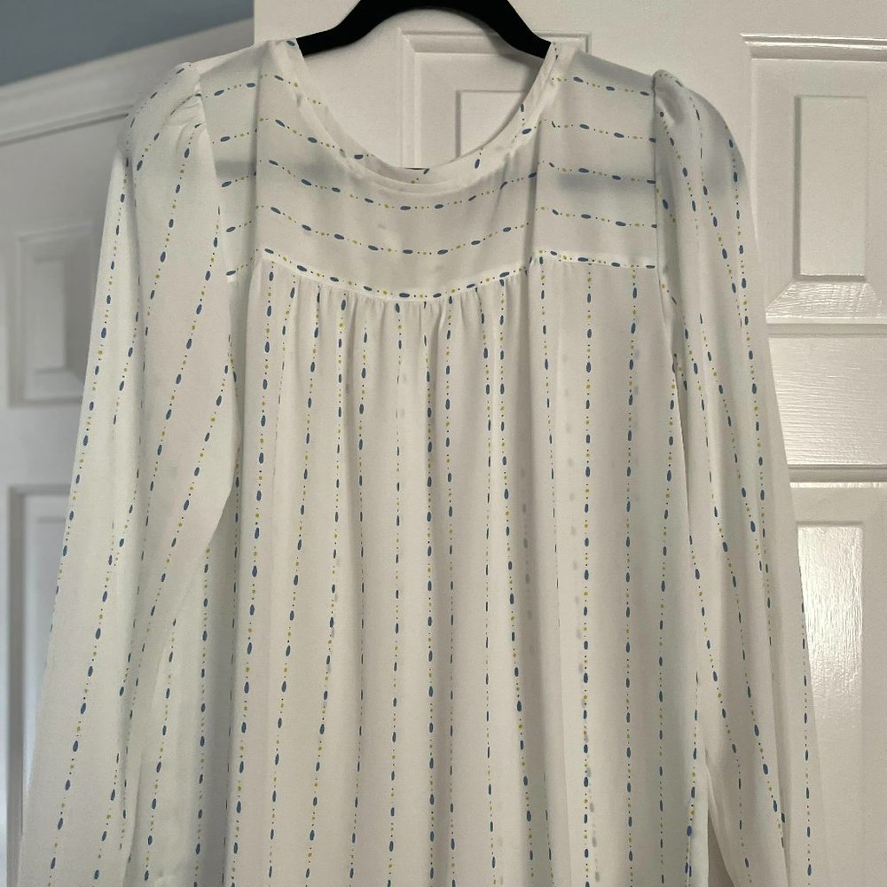 Loft Outlet Women's Flowy White Blouse | Women's Medium